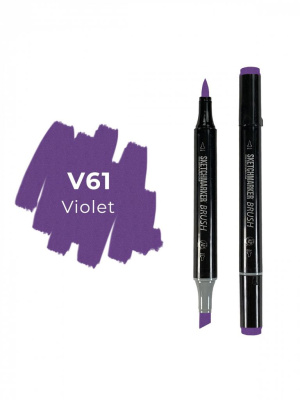 Маркер двухсторонний на спиртовой основе Sketchmarker Brush Цвет Фиолетовый