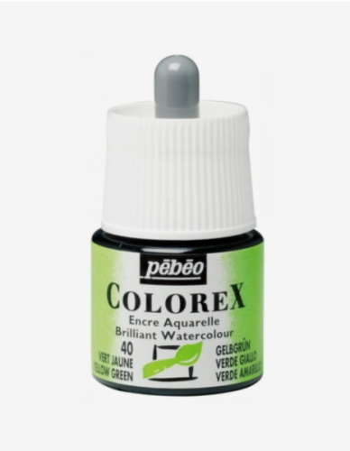 Чернила акварельные Pebeo "Colorex" 45 мл №40 Желто-зеленый