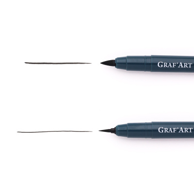 Ручка капиллярная Малевичъ "Graf'Art" кисть, разная толщина наконечника