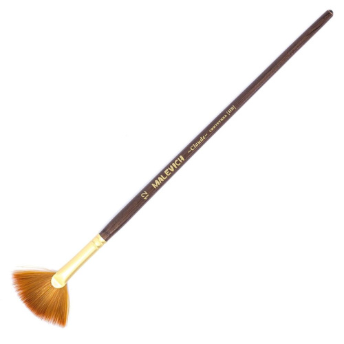 Кисть синтетика веерная Малевичъ "Клод"