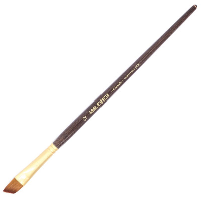 Кисть синтетика №12 скошенная Малевичъ "Клод"