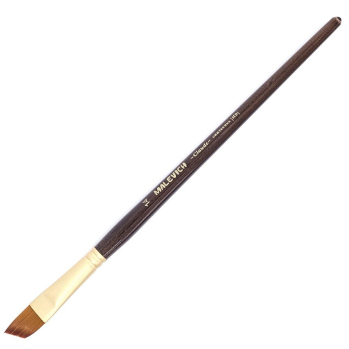 Кисть синтетика №10 скошенная Малевичъ "Клод"