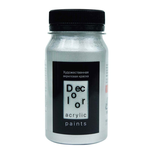 Акрил ТАИР "Деколор" 100 мл, Серебро