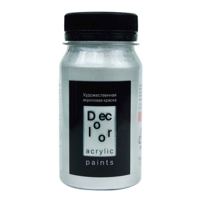 Акрил ТАИР "Деколор" 100 мл, Серебро