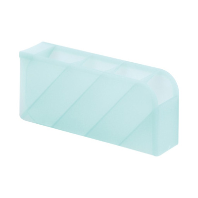 Настольная подставка MESHU, 4 отделения, тонированная мятная