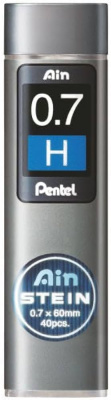 Набор грифели для механических карандашей Pentel "Ain Stein" 0,7 мм, 40 шт в тубе