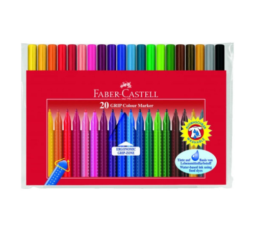 Набор фломастеров Faber-castell "Grip" 20 цв