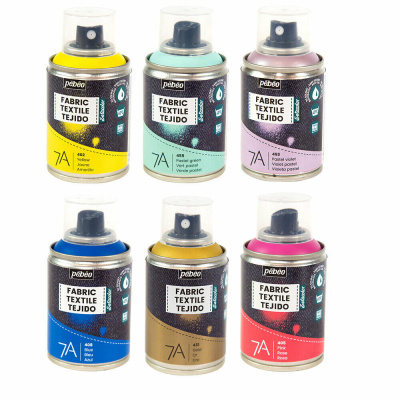 Краска для текстиля Pebeo "7А Spray" в аэрозоли, 100 мл