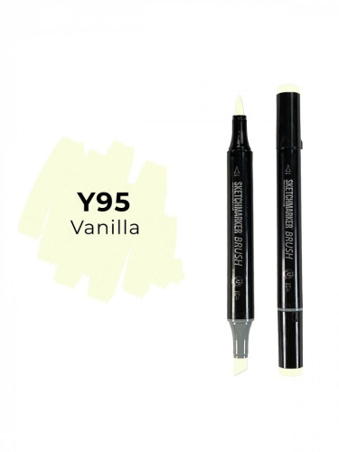 Маркер двухсторонний на спиртовой основе Sketchmarker Brush Цвет Ванильный