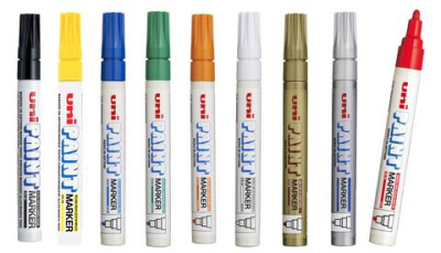 Маркер-краска Uni "Paint" PX-20, 2,2-2,8 мм, алюминиевый корпус