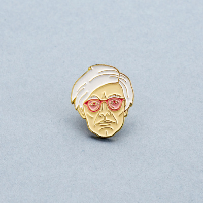 Значок эмалированный Энди Уорхол