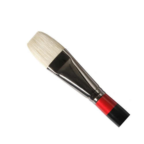 Кисть щетина №14 плоская укороченная Daler-Rowney "GEORGIAN" длиннная ручка