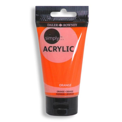 Акрил Daler-Rowney "Simply" 75 мл Оранжевый