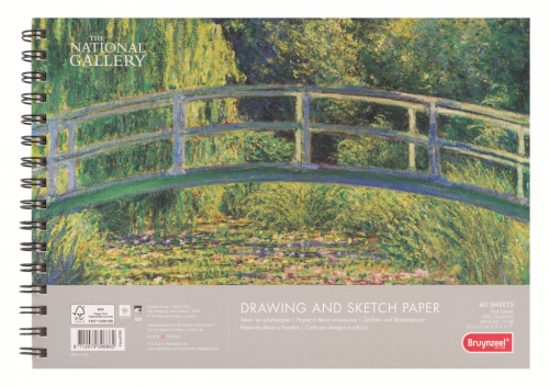 Альбом для зарисовок на спирали Bruynzeel "National Gallery" А4 40 л 160 г