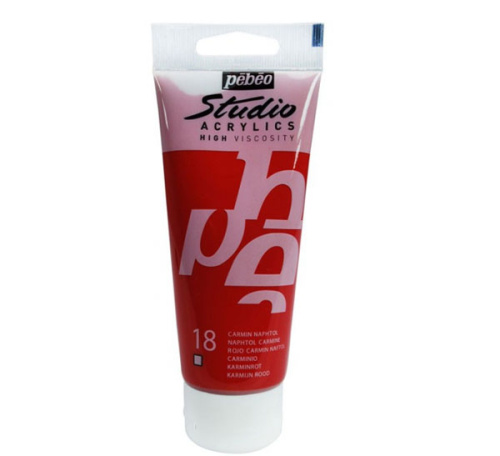 Акрил Pebeo "Studio" 100 мл Карминовый