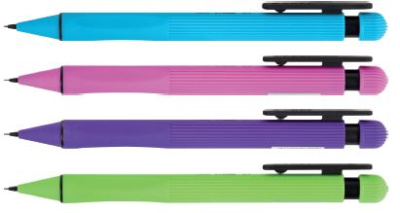 Механический карандаш Adel Prime 0,7 мм, неоновый корпус,