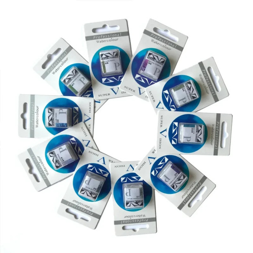 Акварель Super Vision с грануляцией "Watercolor layered" в кювете S1 Evening moon