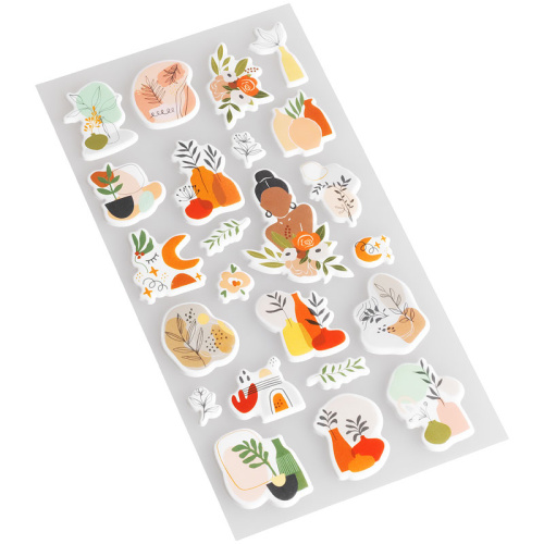 Наклейки объемные MESHU "Terracotta", 10*24см, 23 наклейки