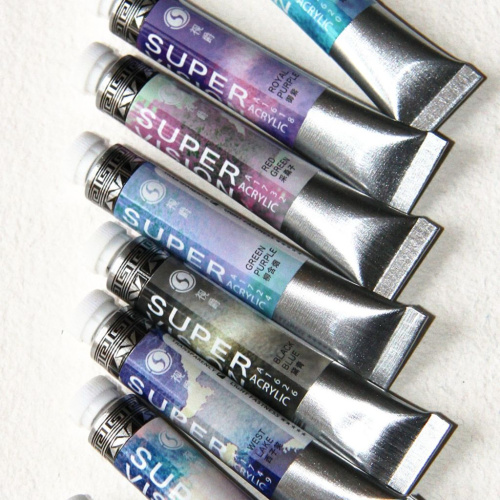 Акрил Super Vision с грануляцией "Acrylic layered" в тубе 8 мл S5 Spring bud