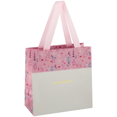 Пакет подарочный MESHU "Pastel pink" 20*20*10 см