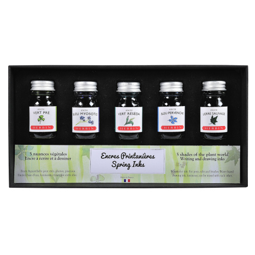 Набор чернил Herbin Spring, 5цв*10 мл