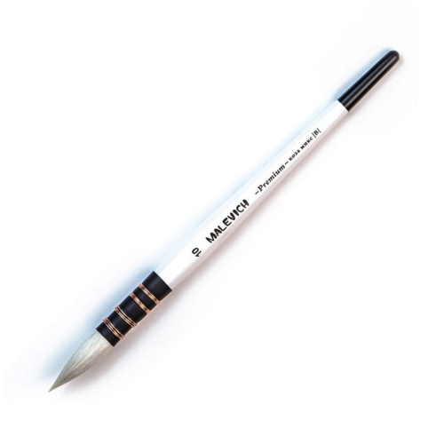 Кисть коза микс №10 круглая Малевичъ "Premium"