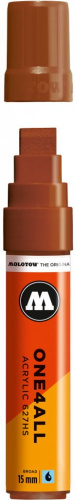 Маркер акриловый Molotow "627HS" ONE4ALL 15 мм Коричневый Орех