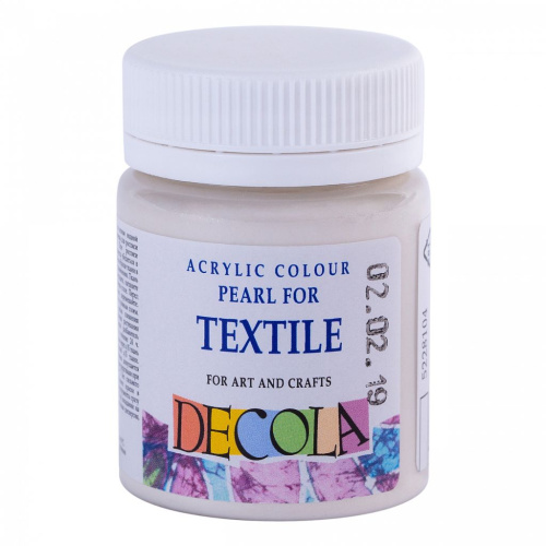 Акрил по ткани "Decola" 50 мл перламутровый Белый