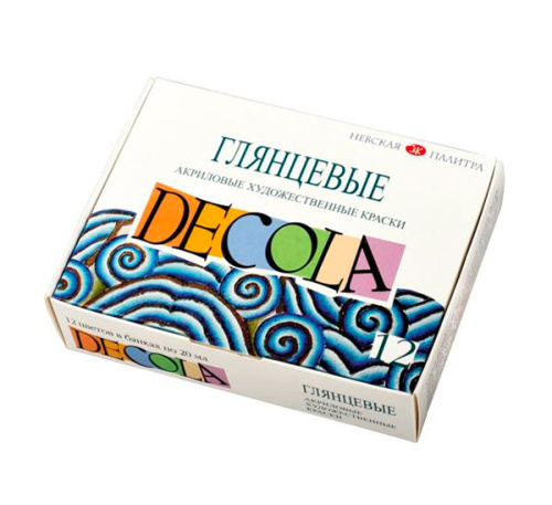 Набор акрила "Decola" 12 цв*20мл глянцевый