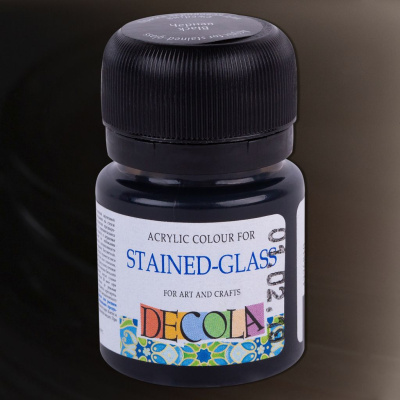 Акриловая краска для витража "Decola" 20 мл Черная