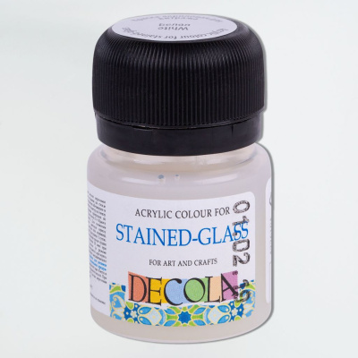 Акриловая краска для витража "Decola" 20 мл Белая