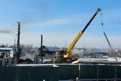 В якутском поселке Усть-Мая началось строительство больничного комплекса / ЯСИА  Усть-Майский Республика Саха (Якутия)