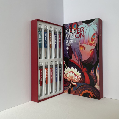 Набор акварели Super Vision "BTALES OF DEMON CAT" 10 цв*8 мл туба в картонной коробке