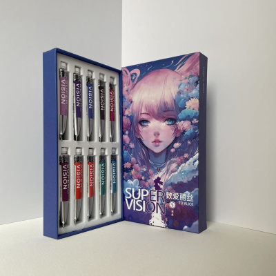 Набор акварели Super Vision " TO ALICE" 10 цв*8 мл туба в картонной коробке