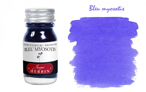 Чернила в банке Herbin, 10 мл, Bleu myosotis, Фиолетово-синий