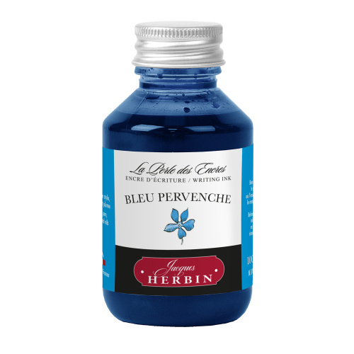 Чернила в банке Herbin, 100 мл, Bleu pervenche Голубой