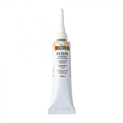 Резерв по шелку "Decola" 18 мл несмываемый, золото