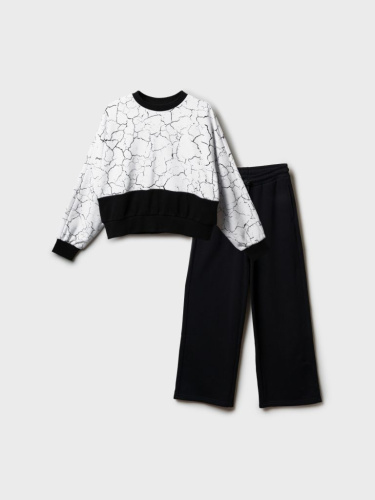 Комплект трикотажный для девочек: толстовка, брюки