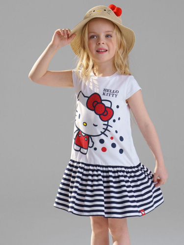 Платье трикотажное для девочки c принтом Hello Kitty