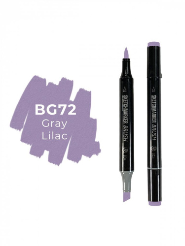 Маркер двухсторонний на спиртовой основе Sketchmarker Brush Цвет Серовато-сиреневый