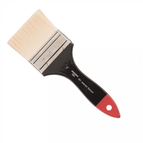 Кисть синтетика №3 плоская Talens "Amsterdam" 601