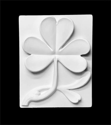 Гипс Орнамент "Ветка клевера"