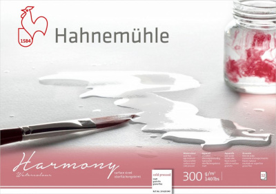 Альбом-склейка для акварели Hahnemuhle "Harmony" А4 12 л 300 г, 100 % целлюлоза, среднее зерно