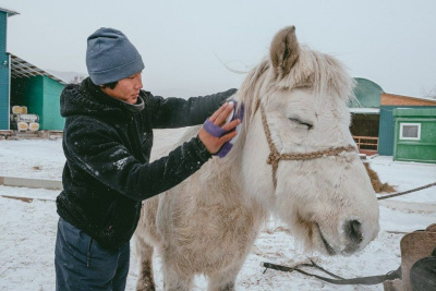 Якутские всадники начинают свое путешествие по Красноярскому краю / Айаал Аргунов   Республика Саха (Якутия)