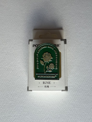 Зажим для бумаги Potentate "Rose" 3х4,5 см