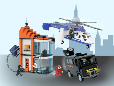 Бриксити AB-1304 Конструктор Ограбление банка