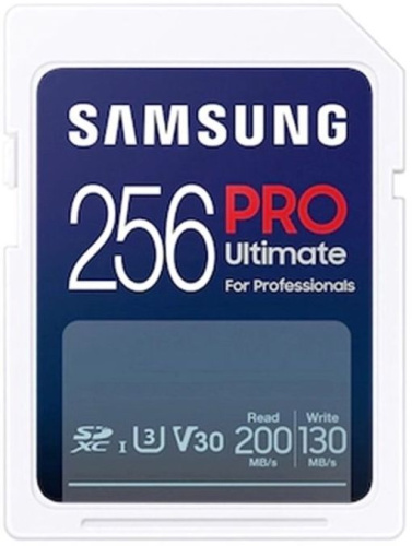 Карта памяти Samsung SDXC 256 ГБ PRO Ultimate синий