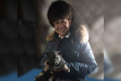 Глава Якутии рассказал о дальнейшей судьбе подаренного ему щенка / Дьулустаан Сергеев   Республика Саха (Якутия)