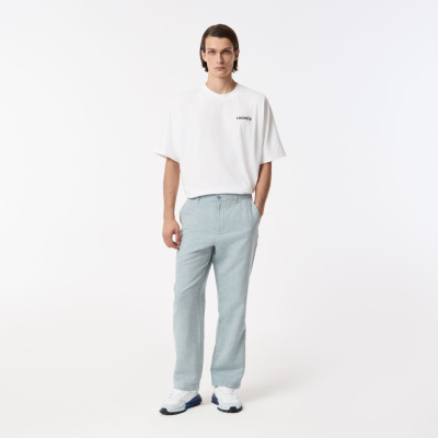 Мужские брюки Lacoste из смеси хлопка и льна