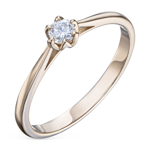 Помолвочное кольцо из красного золота с бриллиантом э0201кц05166800